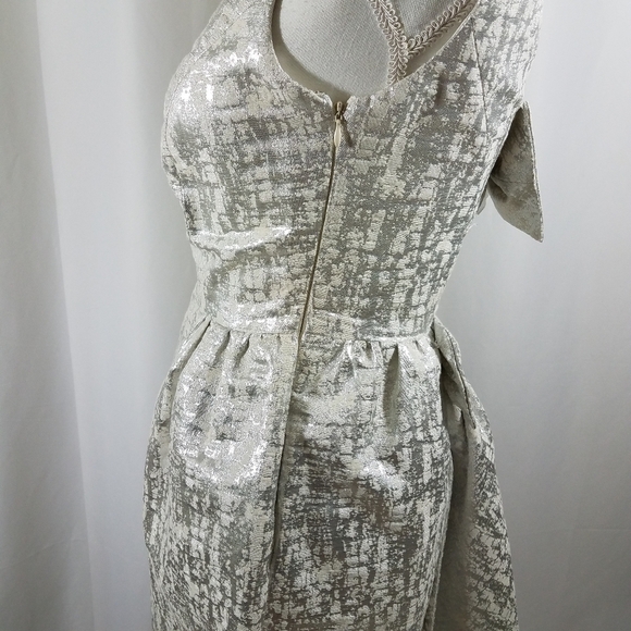 Erin Fetherston Silver Bow Back Dress 2 - Picture 5 of 16